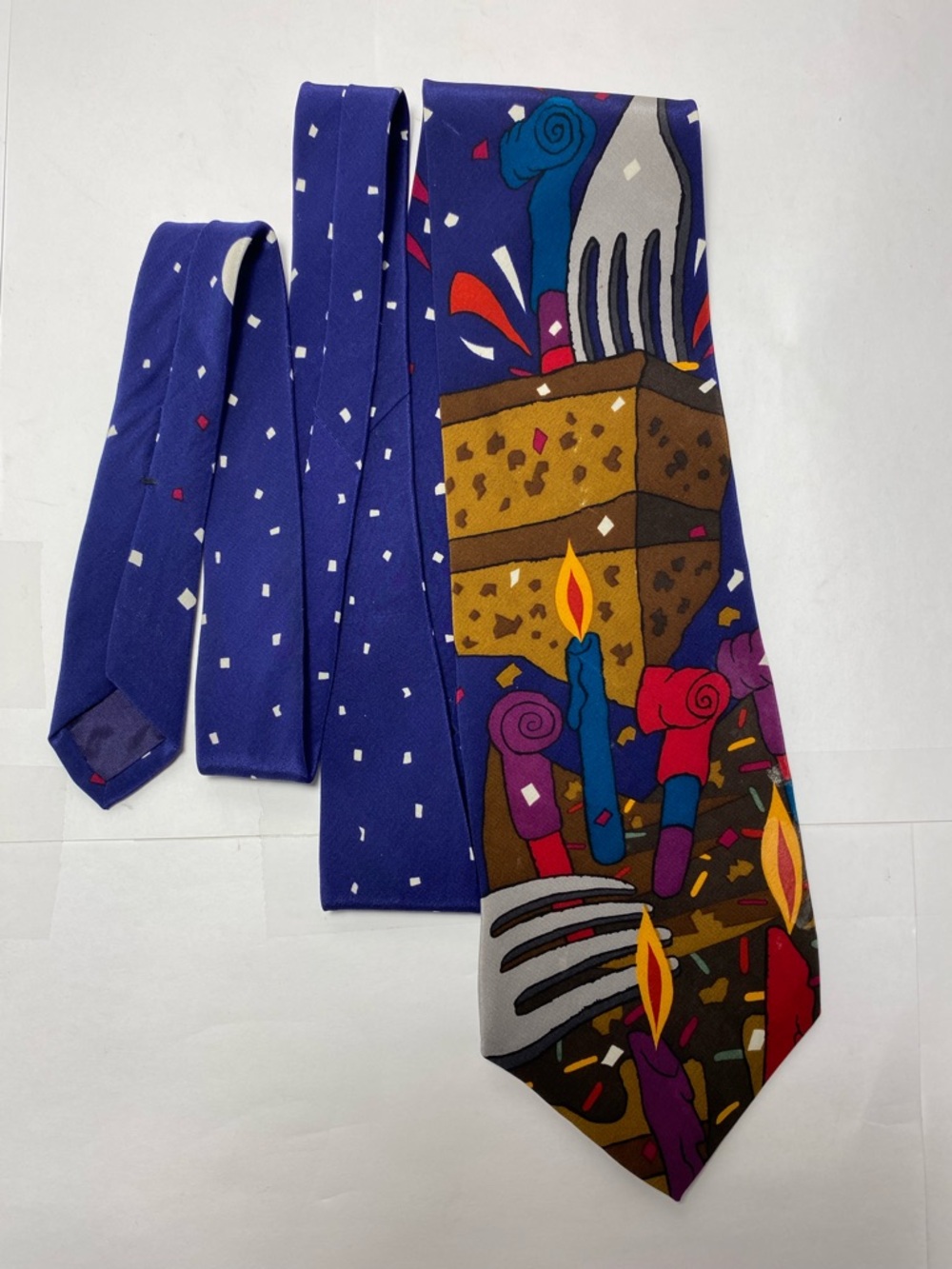 The Beatles "Birthday" 1968 Silk Tie Manhattan Menswear Group 1991 Apple Corp